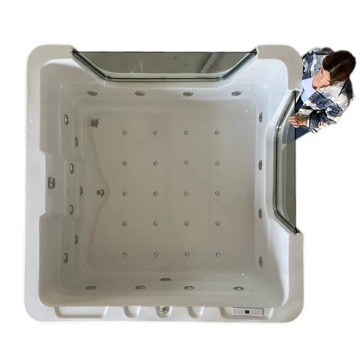 Bebek Jakuzi Spa Camlı 195 X 195 H 105 — görsel 2